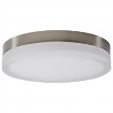 Nuvo 62/560 - Pi; 14 Inch LED Flush Mount; Brushed Nickel Finish; Frosted Etched Glass; CCT Selectable; 120 Volts