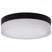 Nuvo 62/568 - Pi; 9 Inch LED Flush Mount; Black Finish; Frosted Etched Glass; CCT Selectable; 120 Volts