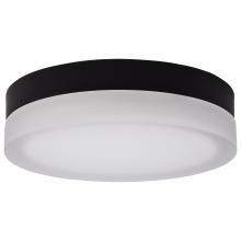 Nuvo 62/569 - Pi; 11 Inch LED Flush Mount; Black Finish; Frosted Etched Glass; CCT Selectable; 120 Volts