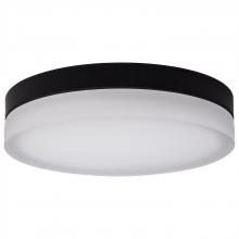 Nuvo 62/570 - Pi; 14 Inch LED Flush Mount; Black Finish; Frosted Etched Glass; CCT Selectable; 120 Volts