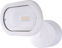 Nuvo 65/105 - LED Security Light; Single Head; White Finish; 4000K; 1200 Lumens