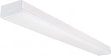  65/1152 - LED 4 ft.- Wide Strip Light - 40W - 4000K - White Finish - with Knockout and Emergency Battery
