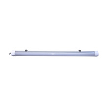 Nuvo 65/833 - 4 Foot; LED Tri-Proof Linear Fixture with Integrated Microwave Sensor; CCT & Wattage Selectable;