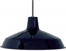 Nuvo SF76/284 - 1 Light - 16" Pendant with Warehouse Shade - Black Finish