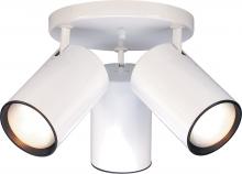 Nuvo SF76/422 - 3 Light - R30 Straight Cylinder - White Finish