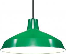 Nuvo SF76/660 - 1 Light - 16" Pendant with Warehouse Shade - Green Finish