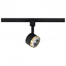 Nuvo TH645 - 12 Watt LED Track Head; Round; 3000K; Matte Black and Brushed Brass Finish
