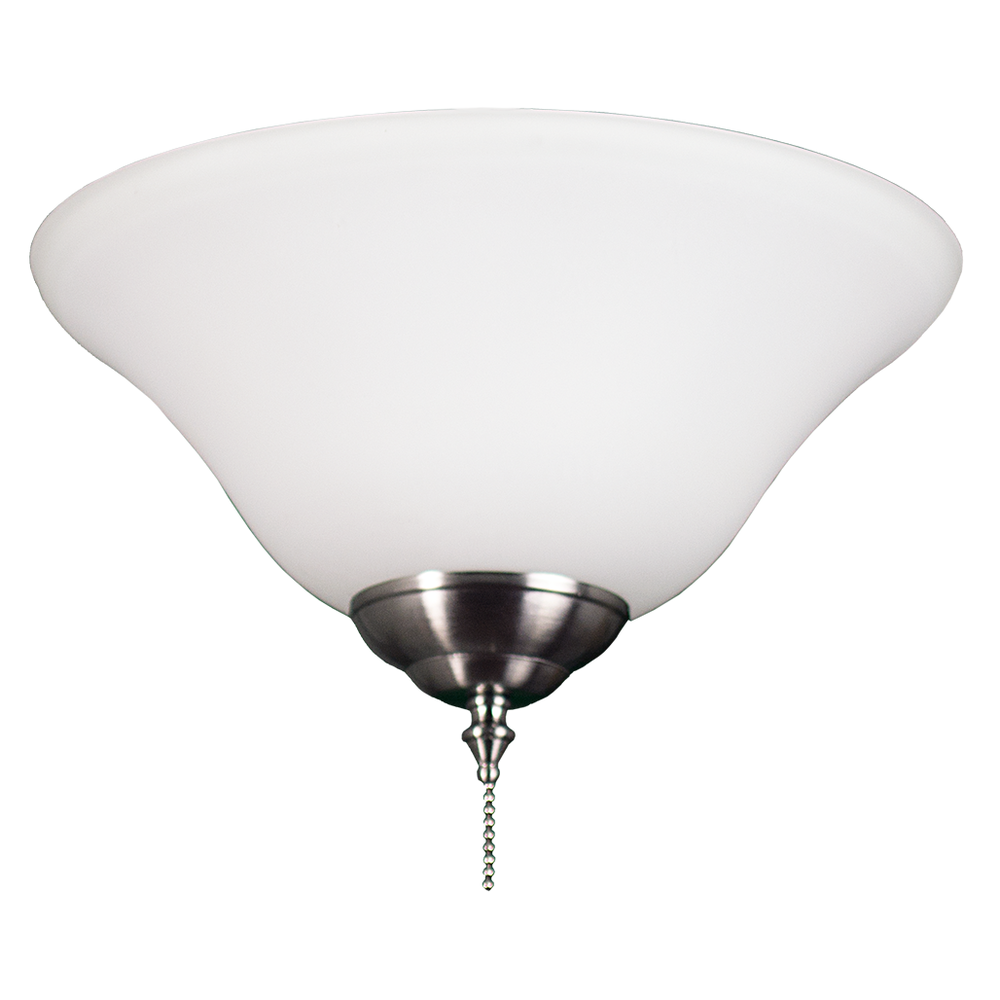 2-Light White Bowl Light Kit - 13W Max - No Lamps