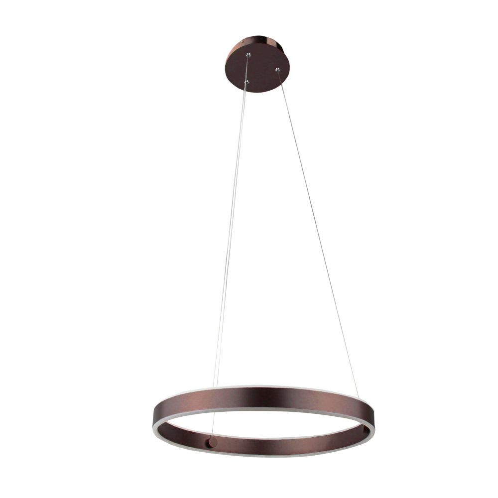 Vivio AVA LED Single Ring Pendant-Coffee Brown
