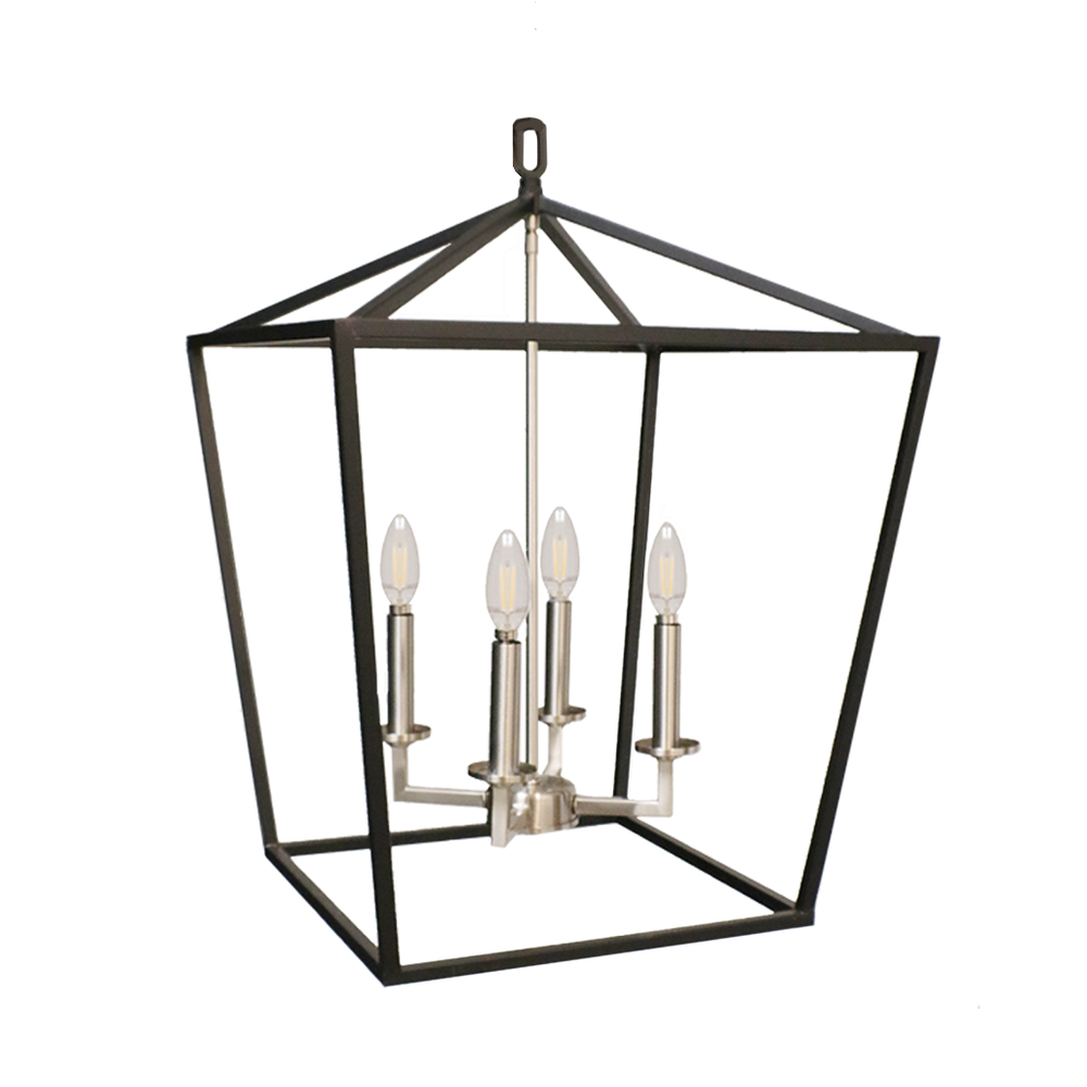4-Light Open Cage Entry - MB/NK