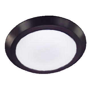 Matte Black 5/6" LED Disk Light - 15W - 3000K Dimmable