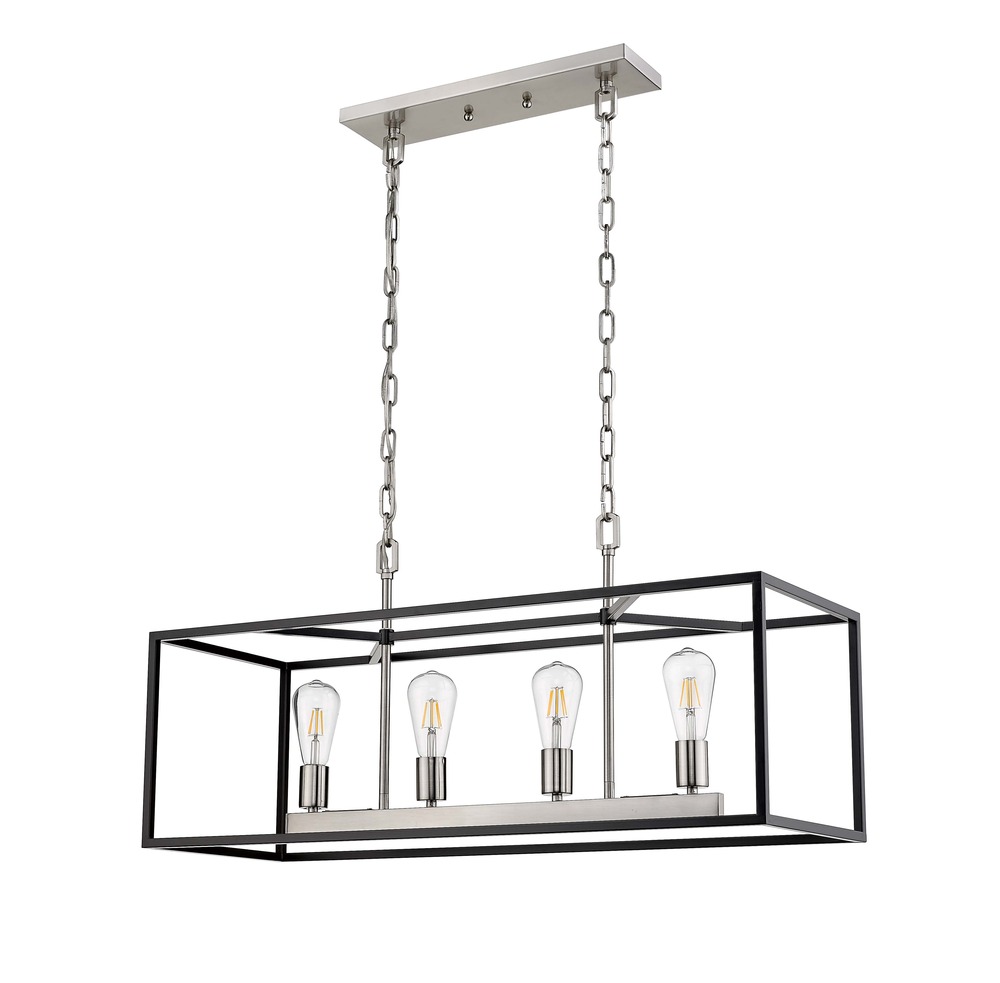 Rosslyn 4-Light Chandelier - MB with NK Accents