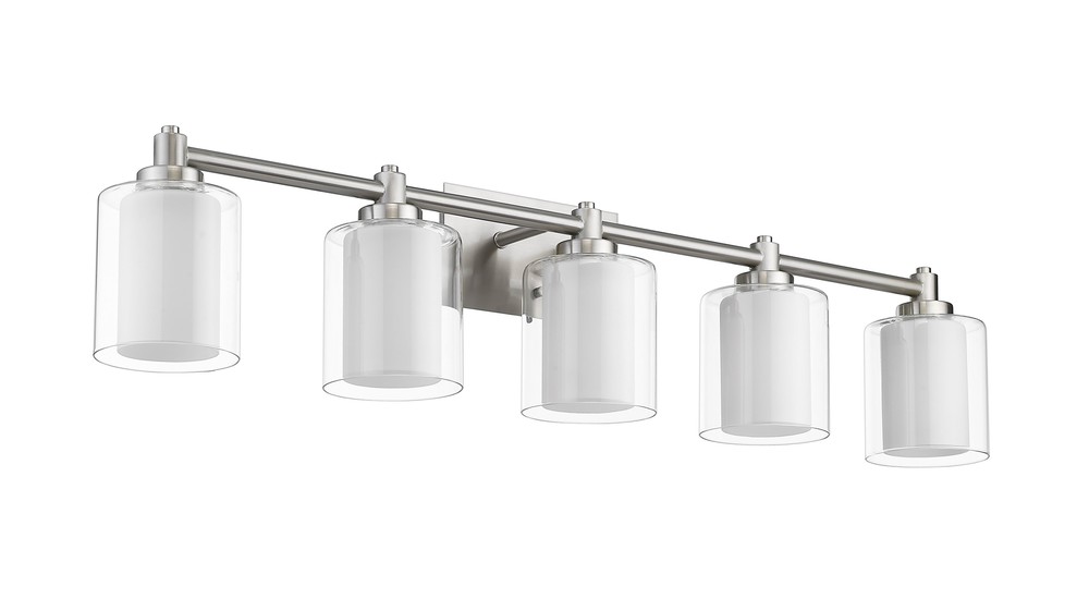 Sonora 5-Light Vanity - NK Clear & White Glass