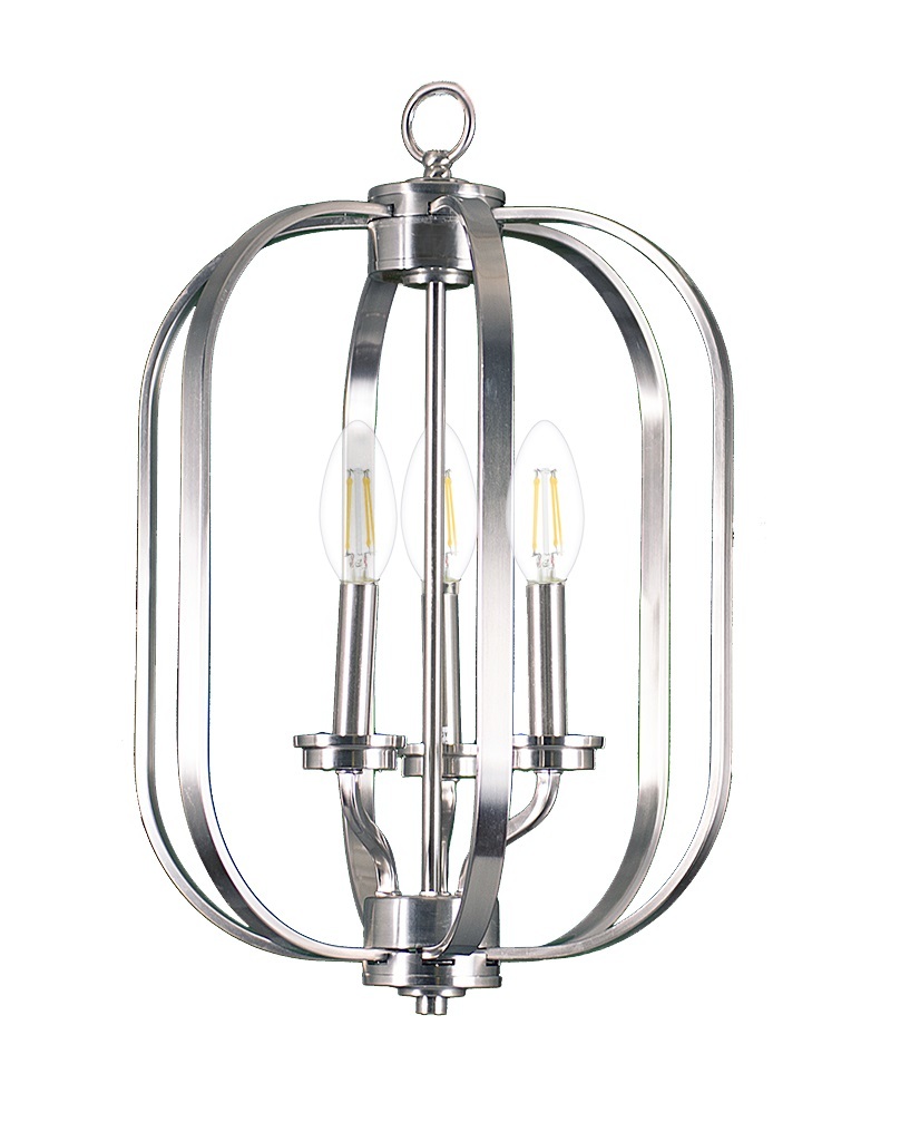 Victoria Series 3-Light Small Entry Cage - NK