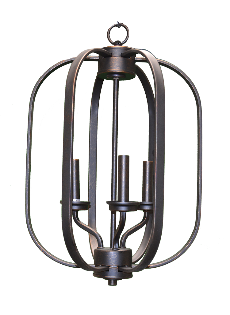 Victoria Series 3-Light Small Entry Cage - RB