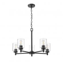 HOMEnhancements 21435 - Mincio 5-Light Clear Glass Chandelier - MB