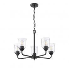 HOMEnhancements 21483 - Acheron 5-Light Clear Glass Chandelier - MB