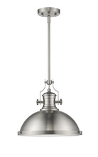  70073 - Vivio Alix 1-Light Large Metal Shade Pendant - Brushed Nickel