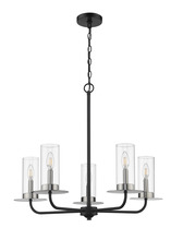  70154 - Vivio 5-Light Aura Two-Toned Chandelier - CG,MB,NK