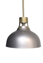  70211 - Vivio Octavia Steel Shade Pendant - Silver/Champagne Gold