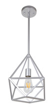  70301 - Vivio Vega 1-Light Cage Pendant - Silver