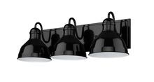  70421 - Vivio Gia 3-Light Vanity - Glossy Black