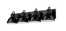  70424 - Vivio Gia 4-Light Vanity - Glossy Black