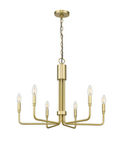  70505 - Vivio Alph 6-Light Flat Bottom Chandelier - MG(E12)