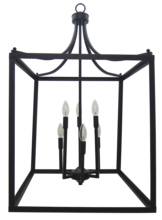 HOMEnhancements 18809 - 6-Light Square Cage Entry - MB - No Glass