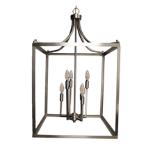 HOMEnhancements 18971 - 6-Light Square Cage Entry - NK - No Glass