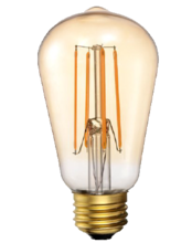  18908 - LED ST19 Amber Vintage Filament Lamp - 7W - 2200K