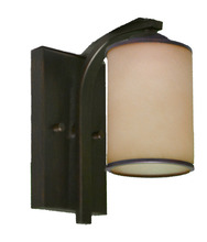  18083 - Lexington 1 - Light Tea Stain Glass - Sconce - Rubbed Bronze