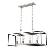 HOMEnhancements 19935 - Rosslyn 4-Light Chandelier - MB with NK Accents