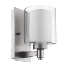  18758 - Sonora Wall Sconce/Vanity - NK Clear & White Glass