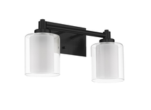 HOMEnhancements 19350 - Sonora Wall Sconce/Vanity - MB Clear & White Glass