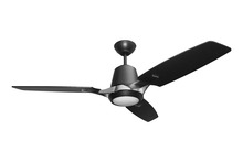  20448 - Verona 3-Blade 52" MB/NK Fan Matte Black Blades 20W LED 3000K