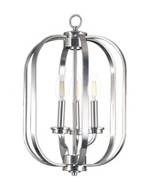 HOMEnhancements 15921 - Victoria Series 3-Light Small Entry Cage - NK