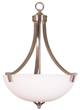  15753 - Victoria 3-Light Foyer Entry Fixture - NK White Glass